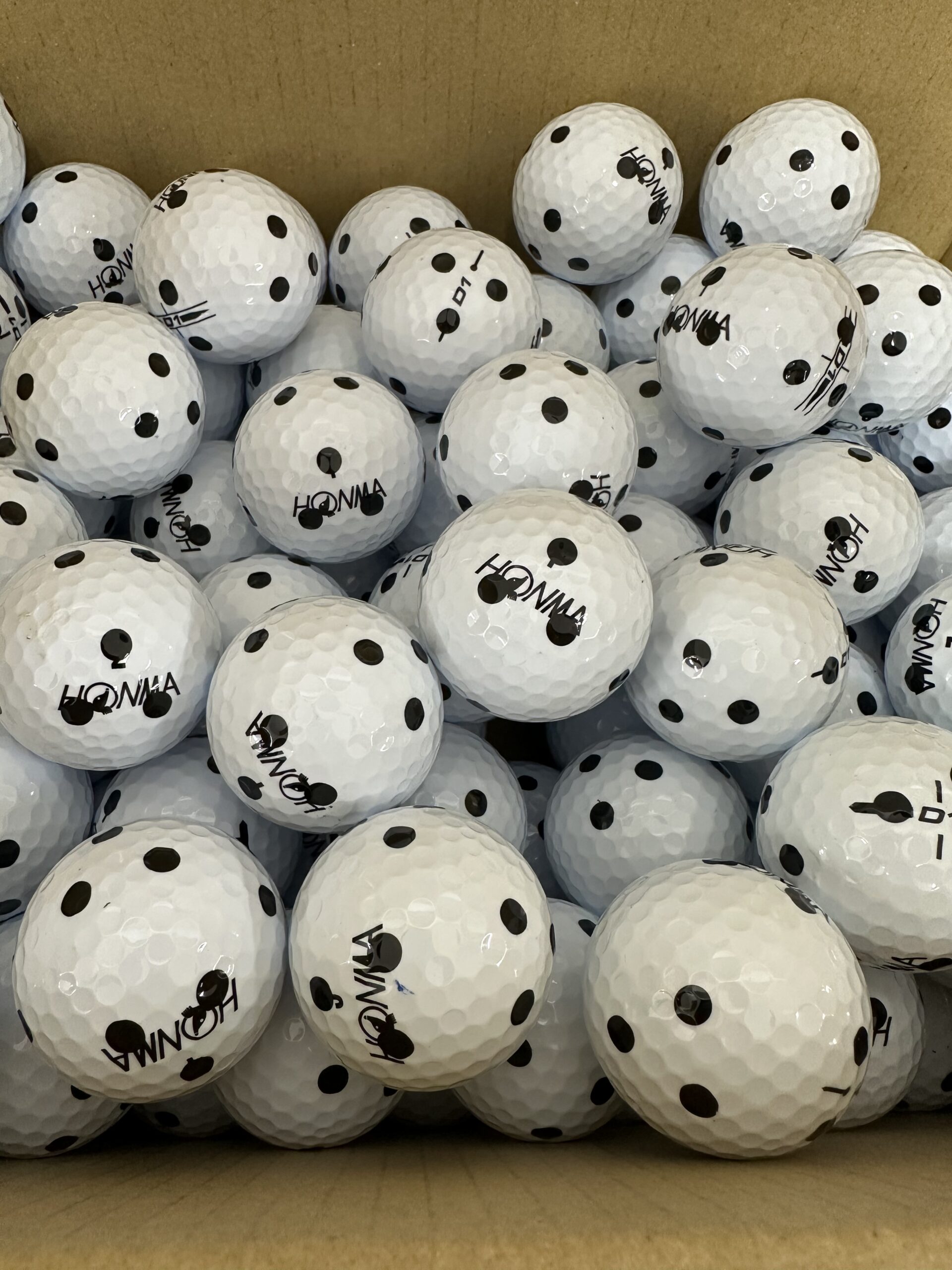 ゴルフボール シミュレーション用ボール 黒点 多点加工