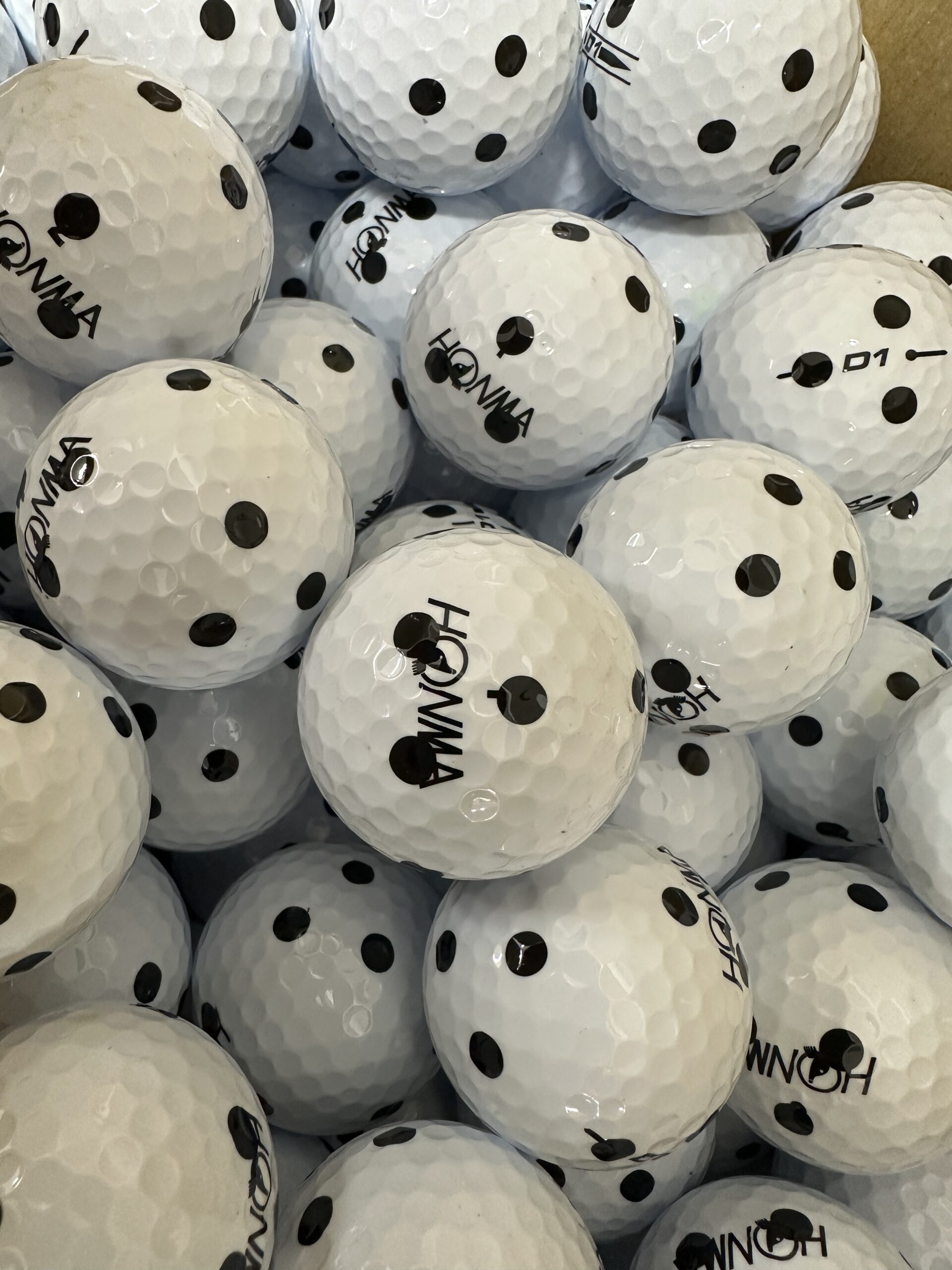 ゴルフボール シミュレーション用ボール 黒点 多点加工